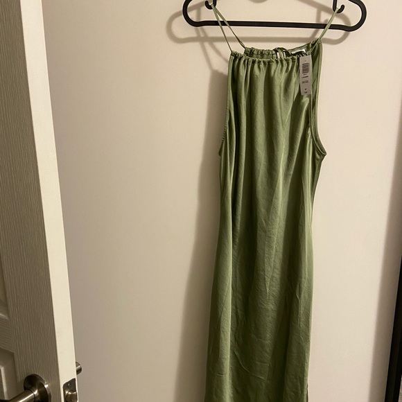 🎁NEW WITHOUT TAGS - RARE -Wilfred Locarno slip dress sage frost green - Picture 5 of 7